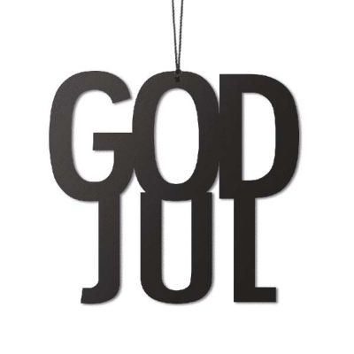 God Jul, sort, 2 stk