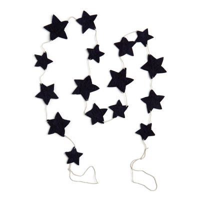 Star garland, dark blue