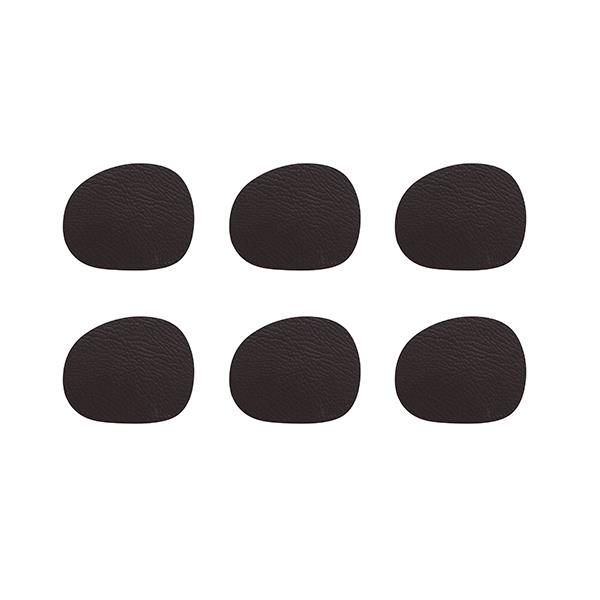 RAW - coaster recycled leather brun 6 pak || Altid et godt tilbud og ...