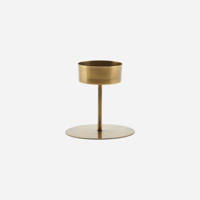 Fyrfadsstage, Anit, 10 cm, antik messing