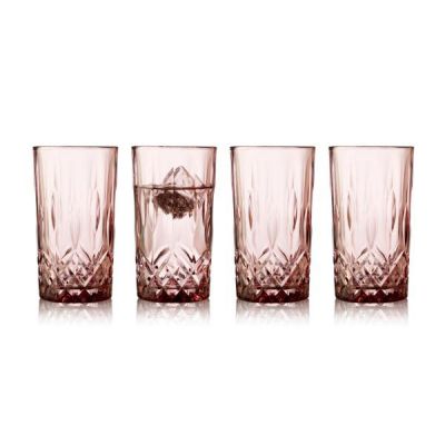 Lyngby Glas Sorrento Highball 38 cl 4 stk. Pink*