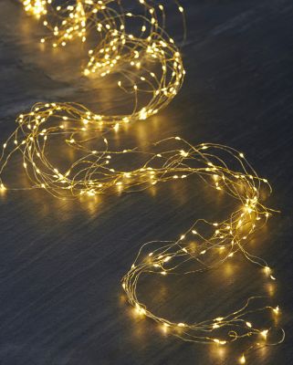 Knirke, 200 led, klar/guld