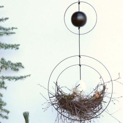 Jernring sort lakeret, Ø40 cm