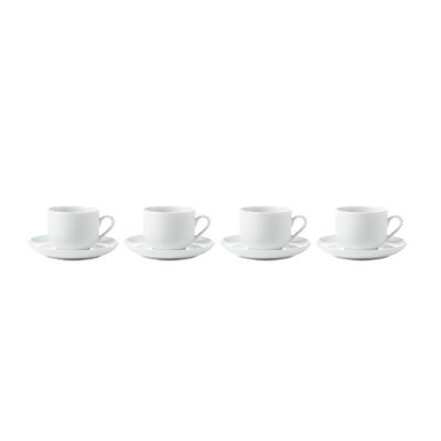 Atelier Super White -kaffekop m. underkop 4 stk 18 cl