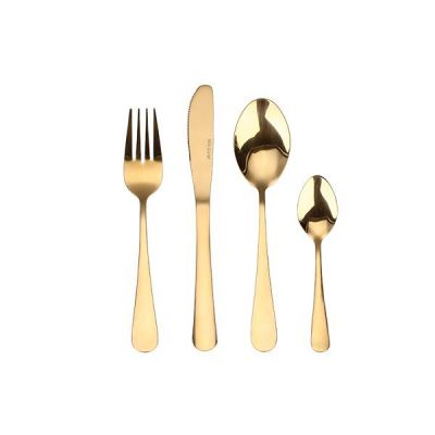 atelier - bestik 16 dele bestiksæt guld