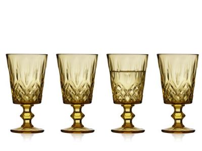 Lyngby Glas Sorrento Vinglas 29 cl 4 stk. Amber