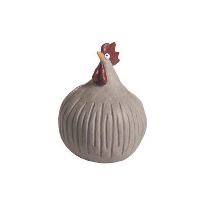 Høne Retro beige, H.12,5cm
