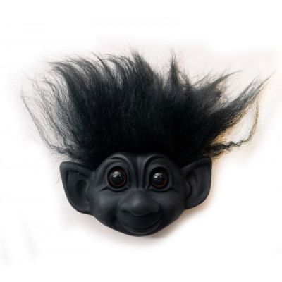Lykketrold magnet, sort*