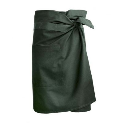 Forklæde "slå om" - Dark Green*