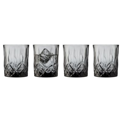 Lyngby Glas Sorrento Whiskyglas 32 cl 4 stk. Smoke