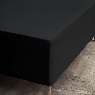 Jersey Stræklagen sort 140x45x200 cm*