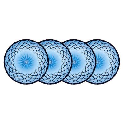 Lyngby Glas Sorrento Asiet Dia 16 cm 4 stk. Blå
