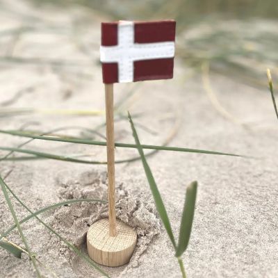 Bordflag, mini, lys eg