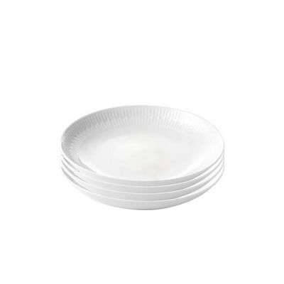 Relief - suppetallerken porcelæn white 4 stk