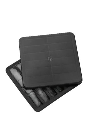 FREEZE-IT isterningbakke med låg H 2.5 cm black