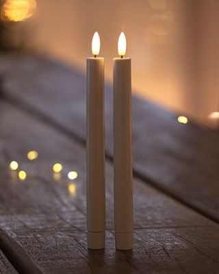 Sille Krone, 2stk sæt, Hvid