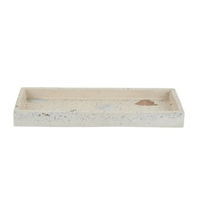 Tray terrazzo bakke, soft rose 12x30 cm*