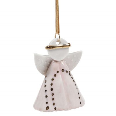 Engel Hannah ophæng, pink H.6cm
