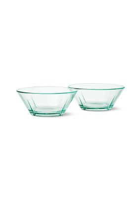 Grand Cru Recycled Glasskål Ø15 cm klar grøn 2 stk.