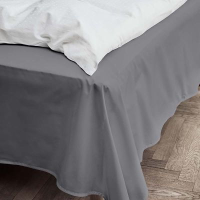 Percale Fladt lagen grå 150x250 cm*