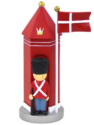Skilderhus bordpynt med flag